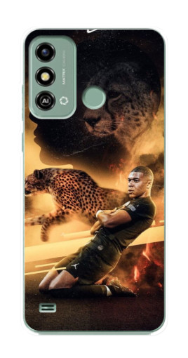 Чехол с печатью "Мбаппе пантера" для ZTE Blade A53