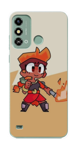 Чехол с печатью "Нарисованная Amber" для ZTE Blade A53