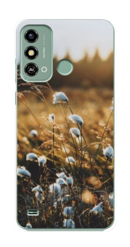 Чехол с принтом "Нежные полевые цветы" для ZTE Blade A53
