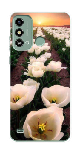 Чехол с принтом "Поле тульпанов " для ZTE Blade A53
