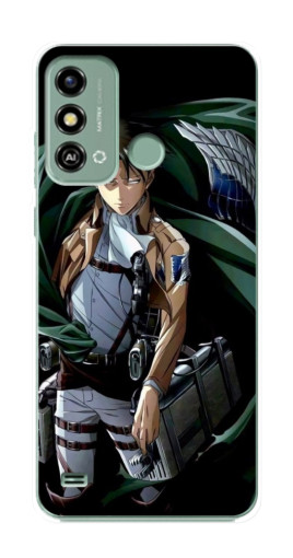 Силиконовый чехол с изображением "Солдат Леви" для ZTE Blade A53