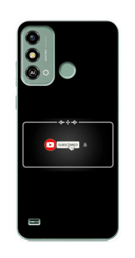 Силиконовый чехол с изображением "subscribed" для ZTE Blade A53