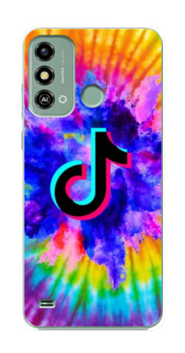 Чехол с принтом "TikTok в красках" для ZTE Blade A53