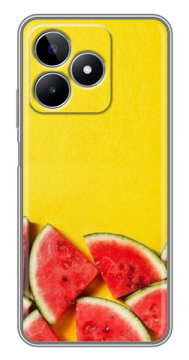 Чехол с печатью "Арбузики на желтом" для Realme C53