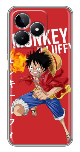Чехол с принтом "Атакующий D Luffy" для Realme C53