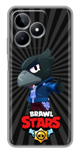 Силиконовый чехол с изображением "Crow Brawl Stars" для Realme C53