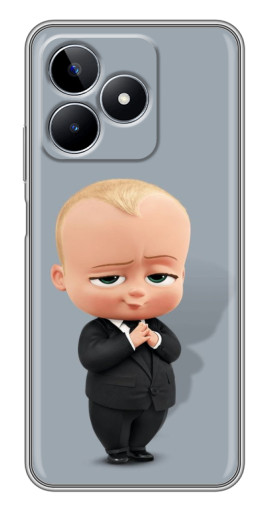 Силиконовый чехол с изображением "Деловой ребенок" для Realme C53