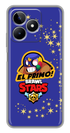 Силиконовый чехол с изображением "El Primo в маске" для Realme C53