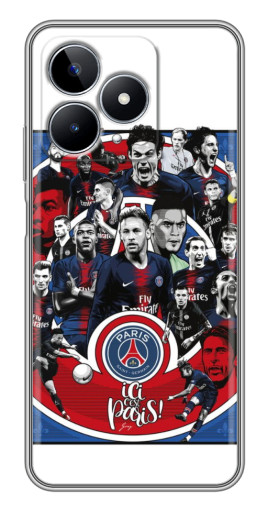 Чехол с принтом "Команда PSG" для Realme C53