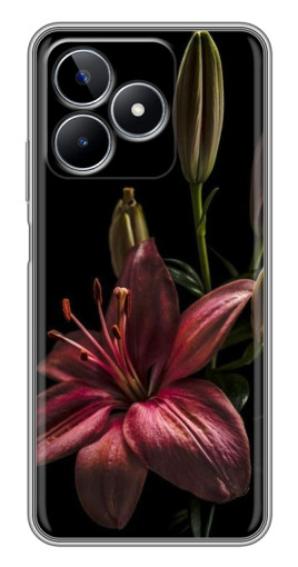 Чехол с принтом "Красная лилия " для Realme C53