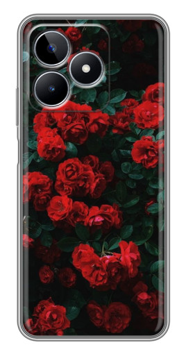 Чехол с принтом "Красные розы" для Realme C53