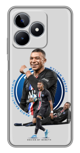 Чехол с картинкой "Kylian Mbappe" для Realme C53