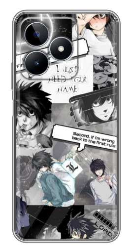 Чехол с картинкой "L - Death note" для Realme C53