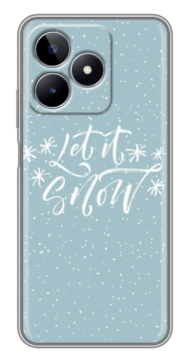 Чехол с печатью "Let it Snow" для Realme C53