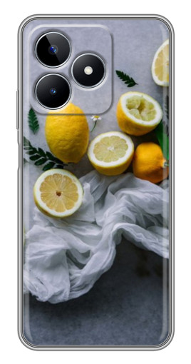 Чехол с картинкой "Лимонное настроение" для Realme C53