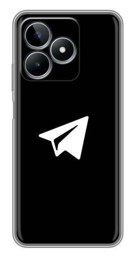 Чехол с печатью "Лого Телеграм" для Realme C53