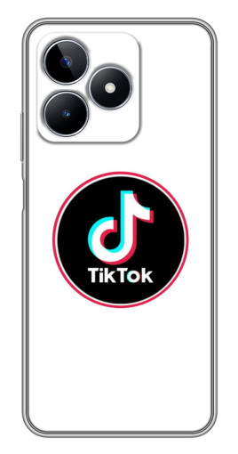 Чехол с картинкой "Лого Тик Ток" для Realme C53