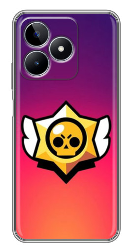 Силиконовый чехол с изображением "Логотип Brawl Stars" для Realme C53
