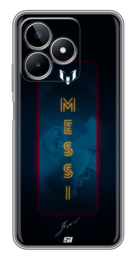 Чехол с картинкой "Логотип Месси" для Realme C53