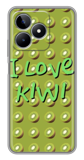 Чехол с картинкой "Love Kiwi" для Realme C53