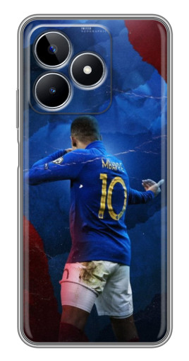 Чехол с печатью "Мбаппе в Франции" для Realme C53