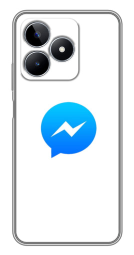 Чехол с картинкой "messenger logo" для Realme C53