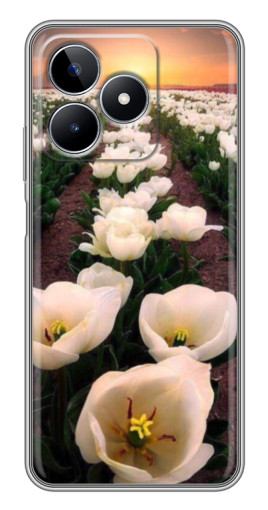 Чехол с картинкой "Поле тульпанов " для Realme C53