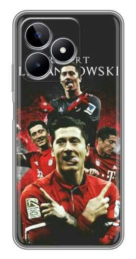 Чехол с картинкой "Польский футболист" для Realme C53