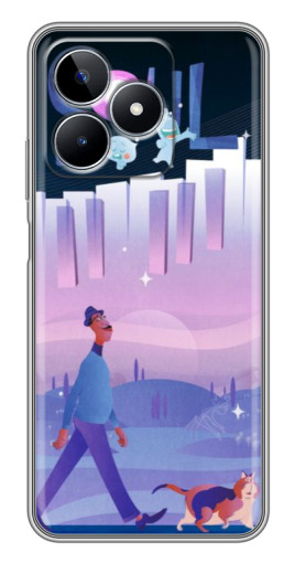 Чехол с картинкой "Постер к мультику" для Realme C53
