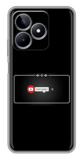 Чехол с принтом "subscribed" для Realme C53