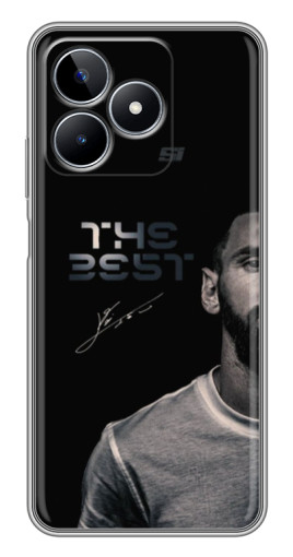 Силиконовый чехол с изображением "The Best Messi" для Realme C53