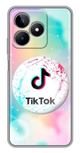 Чехол с картинкой "TikTok принт" для Realme C53