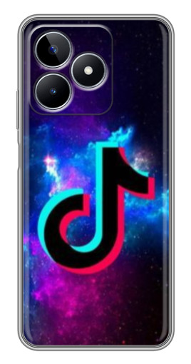 Чехол с картинкой "ТикТок в космосе" для Realme C53