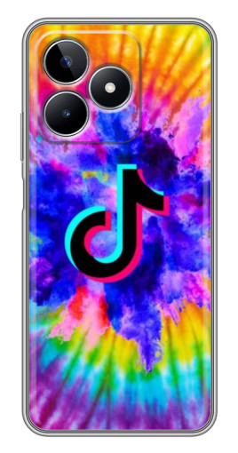 Чехол с печатью "TikTok в красках" для Realme C53