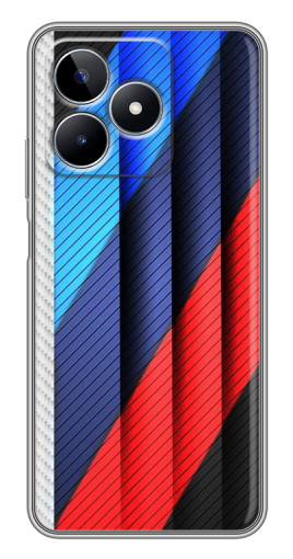 Чехол с картинкой "Цвета лого БМВ" для Realme C53