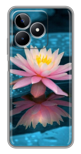 Силиконовый чехол с изображением "Водяная лилия" для Realme C53