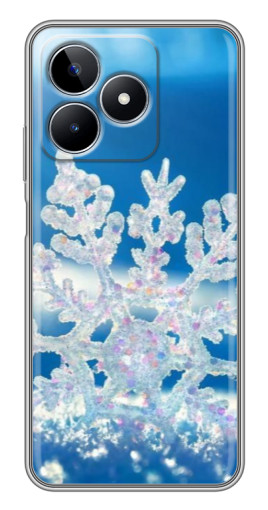 Чехол с печатью "Яркая снежинка" для Realme C53