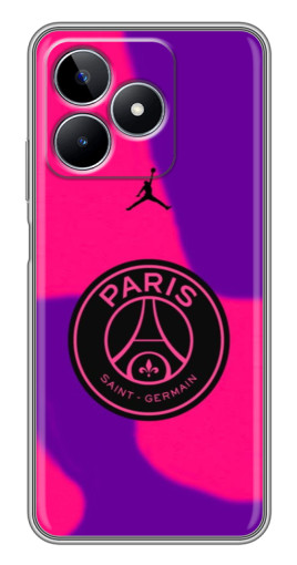 Чехол с печатью "Яркий лого PSG" для Realme C53