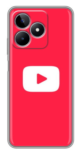 Чехол с печатью "YouTube Кнопка" для Realme C53