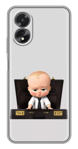 Силиконовый чехол с изображением "Босс с чемоданом" для Oppo A38