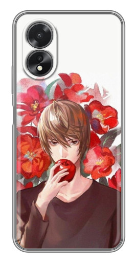 Чехол с картинкой "Ягами с яблоком" для Oppo A38