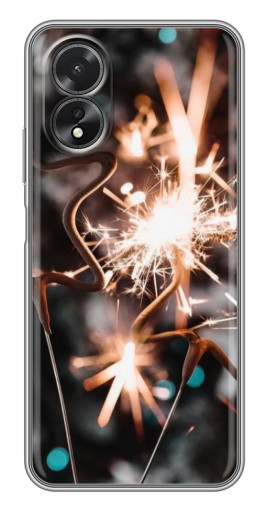 Чехол с принтом "Бенгальские огни" для Oppo A18
