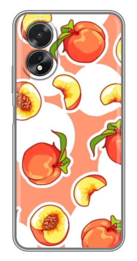 Чехол с печатью "Дольки персиков" для Oppo A18