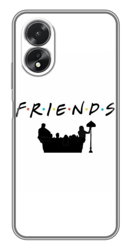 Чехол с принтом "Друзья на диване" для Oppo A18