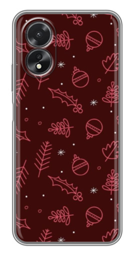 Чехол с принтом "Листочки и шары" для Oppo A18