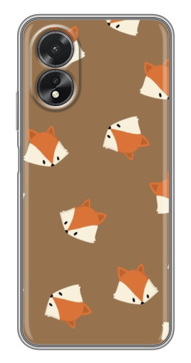 Силиконовый чехол с изображением "Лисёнки" для Oppo A18