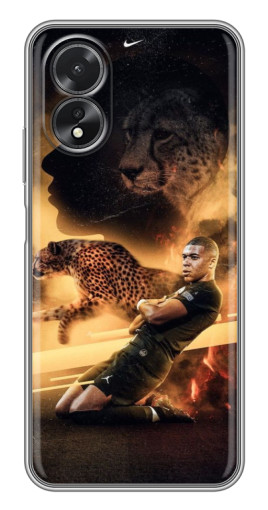 Чехол с картинкой "Мбаппе пантера" для Oppo A18