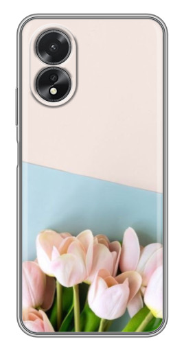 Чехол с принтом "Нежные тюльпаны" для Oppo A18