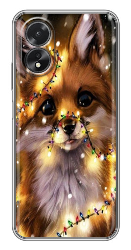 Чехол с картинкой "Новогодний лесенок" для Oppo A18