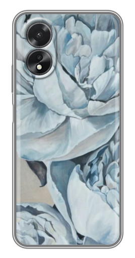 Чехол с картинкой "Рисунок пионы" для Oppo A18